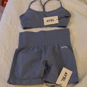AYBL blue workout set both size Small